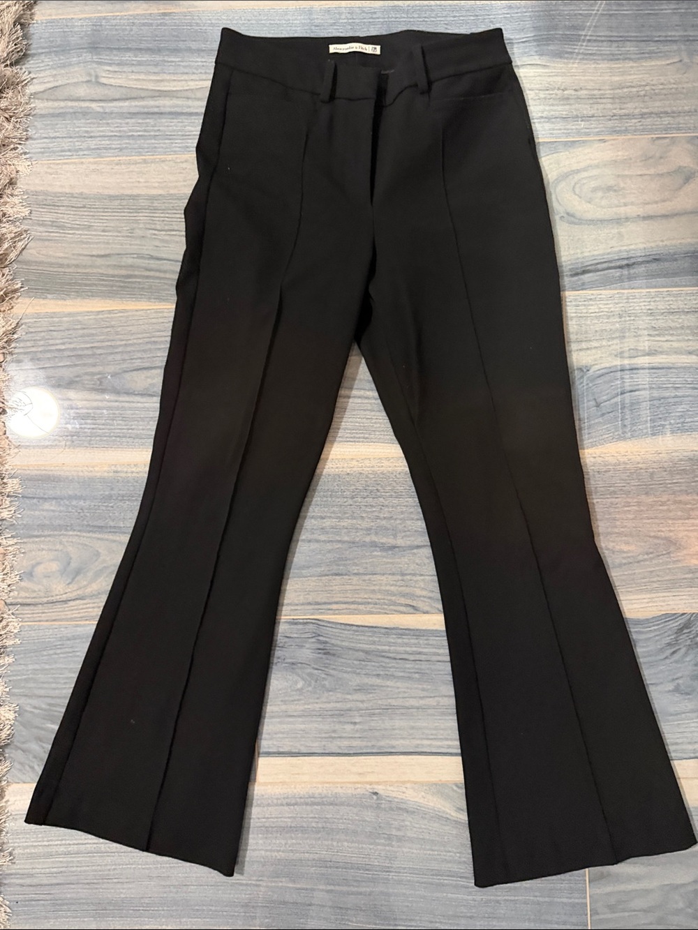 Abercrombie & Fitch Black Bootcut Dress Pants